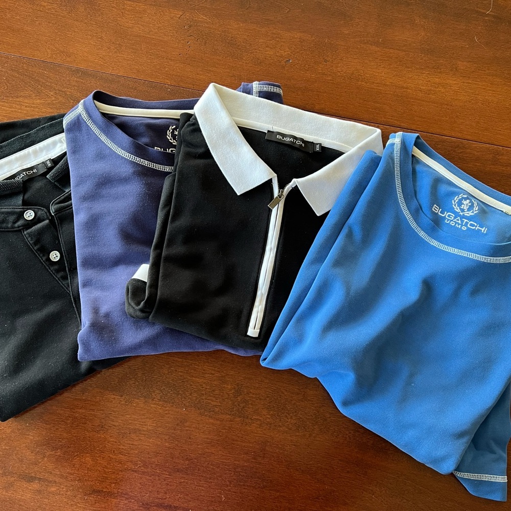 Set of 4 Bugatchi Men's XXL Shirts